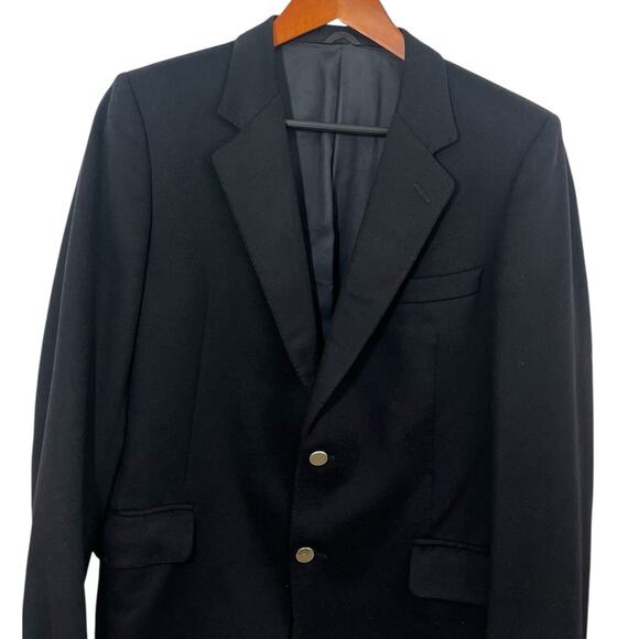 Papillon Loro Piana Navy Blue Blazer 48 Cashmere Sport Coat Jacket Mens Italy - Picture 2 of 10